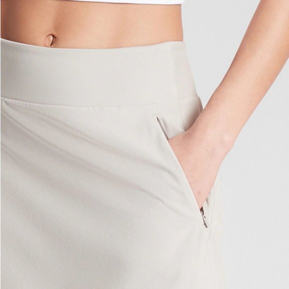 ATHLETA Soho Skort Skirt with Attached Shorts, #211382, Light Gray, Size 12 - Picture 3 of 11
